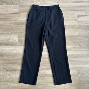 Investments Straight Leg Casual Work Dress Pants Black Women's 12R